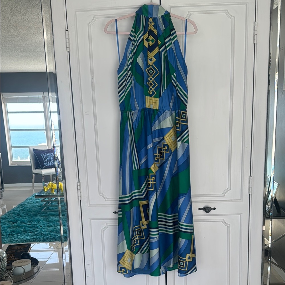 Lauren Ralph Lauren Geometric Print Sleeveless Dress